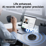 SVBONY SVHub Omni2 Conference Speaker and Microphone, Portable Speakerphone, 4 Noise-Canceling Microphones