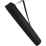 Alasum Heavy-Duty Camping Awning Pole Bag, 2pcs Portable Fishing Rod Storage Case, Durable Canvas Carry Bag for Tent Poles, Tarp Stakes, and Outdoor Equipment - Waterproof Long Tackle Tote, Black