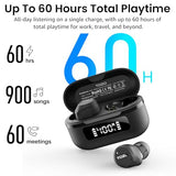 TOZO NC9 Hybrid Active Noise Cancelling Wireless Earbuds, 6 Mics ENC Clear Call, IPX8 Waterproof