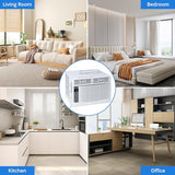 MilleLoom 6000 BTU Window Air Conditioner, 3-In-1 AC Unit for Window, Works As Cooler, Dehumidifier & Fan with Timer, Sleep/ECO Mode & Installation Kit, Cooling Rooms Up to 350 Sq. Ft, 115V/60Hz