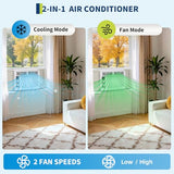 Garvee 5000 BTU Window Air Conditioner, Small Window AC Unit with Fan Function, Reusable Filter and Easy-to-Use Mechanical Controls for Apartment, Living Room, Bedroom, Rooms Up to 150 Sq. ft, White