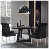 AODCHR Velvet Dining Chairs with Arms, Upholstered Accent Dining Room Chair