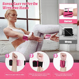 BECOJADDE Ankle Weights for Women Wrist Weights Set of 2 (2 lb Each) Adjustable Arm Leg Weight for Womens Men, Gradient Pink