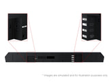 Samsung Q-Series Soundbar HW Q600F 3.1.2 ch Subwoofer (2025 Model) SpaceFit Sound Pro, Q-Symphony, Adaptive Sound