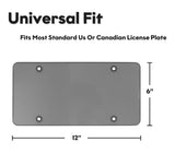 2 Pack License Plate Frame UV Protective for Standard US Plates