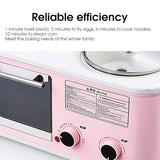 OREKPOT Breakfast Maker Machine - Nonstick Frying Pan with Timer, Large Capacity for Eggs, Sausages, Bacon, and Pancakes - Perfect Breakfast Station