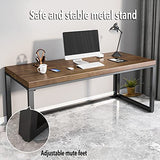 LSSOAZZVVN Home Office Solid Wood Computer Desk and Chair Set, for Reading