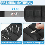 VBSD Adjustable Ankle Weights for Men Women, 7lbs/Pair Leg Weight Straps, Weighted Ankle Weight Set with Removable Sandbags for Walking Running Yoga Physical Therapy Gym Home Workout