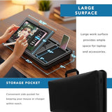 Pro 2.0 Lap Desk with 9 Adjustable Heights, Built-in Mouse Pad & Phone Slot – Full Microbead Cushion
