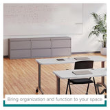 Hirsh 30 inch W 2 Drawer Metal Lateral 101 File Cabinet Arctic Silver