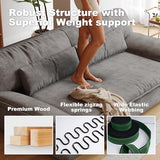 Sofa Bed, Sleeper Couch with Adjustable Backrest, Ideal for Modern Living Rooms