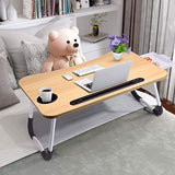 Slendor Lap Desk with Tablet Slot, Foldable Laptop Table with Storage Drawer for Bed