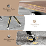 Conference Table, Round | Rectangular Training Table, Mobile Modular Meeting Room Table with Locking Wheels