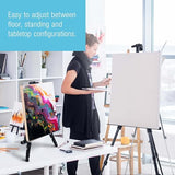 Black Metal Tripod Easel Display (10 Pack) - Adjustable 20"- 5.5', Holds 32" Canvas - Floor/Tabletop Easel Stand