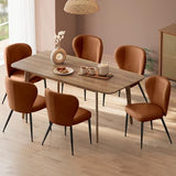VASAGLE Dining Chairs Set of 6, Upholstered Kitchen Chairs