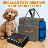 Embroidered Dog Blanket with Name, Personalized Pet Blankets for Dog for Bed Car Couch, Custom Waterproof Dog Blanket Soft & Comfortable for Small, Medium & Large Pet, Best Gift for Dog Lovers- Black