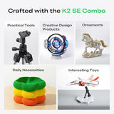 Creality K2 SE Combo 3D Printer, Support Multicolor Printing with CFS, 500mm/s High-Speed, Smart Auto Leveling