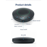 YMGSCC Speakerphone Conference Microphone Omnidirectional Computer Mic 360° Voice Pickup Touch-Sensor