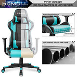 Homall Gaming Chair, Office Chair High Back Computer Chair Leather Desk Chair Racing Executive Ergonomic Adjustable Swivel Task Chair
