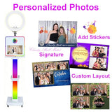 Photo Booth with Printer and Camera 15.6" Touch Screen Photobooth for Event