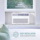 Keystone 8,000 BTU Window Mounted Inverter Air Conditioner with Quiet, High Efficiency Operation and Remote, Window AC Unit for Apartment, Living Room, Bathroom, Small/Medium Rooms up to 350-Sq. Ft.