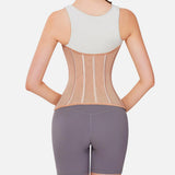 MISTHIN Waist Cincher Corset Sport Girdle Trimmer Double Belt Wrap Waist Trainer Shaperwear Tummy Control Shaper for Women (Brown, XX-Small)