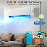 Albott 2 Zone Mini Split AC/Heating System, 12K+12K BTU 25 SEER2