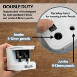 Products Electric Pencil Sharpener, Battery Powered Sharpener, 72 Count, Dual Holes Sharpeners for Standard No 2 Pencils