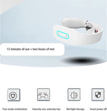 HCUCTOS Neck Massager with Heat, Cordless for Pain Relief Portable Relaxer Smart Cervical Use at Office Home Outdoor Gifts for Mother Father