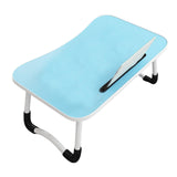 Light Blue Multi-Functal Laptop Bed Tray Table – Ideal Lap Desk for Breakfast Reading Writing Home Office
