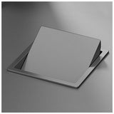 This Integrated Kitchen Trash Can Built-in Garbage Disposal Pull-Out Waste Bin with Swivel Lid Stainless Steel Under-Counter Design Compact Size Grey Color.