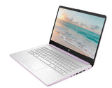HP 14" Business Laptop Computer with 1-Year Office 365, Intel Quad-Core N150 Processor, 4GB RAM 640GB Storage (128GB UFS+512GB SD Card), Windows 11 Home, PLUSERA Earphones, Honey Lavender