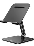 UGREEN Tablet Stand Compatible for iPad Desk Stand Holder Adjustable Aluminum Thicker Base Compatible with iPad Pro Air Mini 13 12.9 11 Inch Home Office Desk Accessories Black
