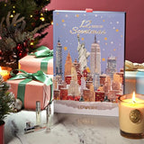 Beauty Advent Calendar 2025 - 12 Days of Perfume Advent Calendar for Women – Luxury Fragrance Gift Set 12 Mini Perfume Sprays – Christmas Gifts Holiday Countdown Gift in Festive New York City Design