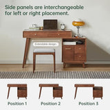 YESWOOD 40''-57'' Extendable Vanity Desk with Dresser