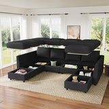 HONBAY Modular Sectional Sofa Couch with Storage, Modern U Shaped Sectional Sofa
