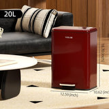 Stainless Steel Trash Bin for Kitchen Living Room Bedroom Commercial Restaurant Office