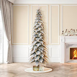 Glitzhome 11ft Prelit Christmas Tree, Artificial Christmas Tree with 700 Warm White Lights