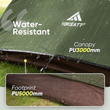 Forceatt 4 Person Camping Tent, Professional Waterproof & Windproof. Lightweight Backpacking Tent Suitable for Camping,Hiking, Outdoor, Mountaineering and Travel