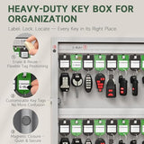 Keypad, Bluetooth & WiFi Unlock (Sold Separately), Access Log Tracking, Key Management for School, Property, Office