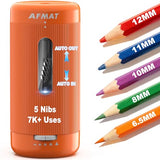 Electric Pencil Sharpener, Auto in & Out, 5 Nibs, 7K+ Uses, Fully Automatic Pencil Sharpener for Classroom