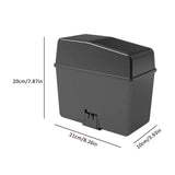 UCZAUXBVA 2L Push‑Lid Car Trash Can Garbage Bin for Vehicle Interior