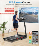 CIIHI Treadmill with Auto Incline - Adjustable Height Handrail 15% Auto Incline Treadmill with 400 lbs Capacity - Foldable Running Machine