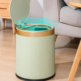 BXFIRS Smart Sensing ABS Trash Can for Household Use with Automatic Lid Opening Kitchen Living Room Bedroom Garbage Bin(Gray,26.5 * 32.5CM)
