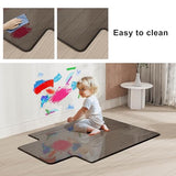Office Chair Mat with Lip for Carpet or Hardwood Floor Crystal Grey 36" x 48" Smooth Glide and Easy Roll On/Off