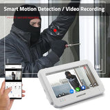 Wireless WiFi Video Doorbell Intercom System, 1080P Video Door Camera with Monitor
