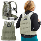 Weighted Vest for Women & Men - 7lb Adjustable Weighted Vest for Walking, Running & Workouts - Evenly Distributed Weight for Comfort & Performance, Includes Carry Pack & Starter Plate (Grey)