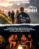 AFIFR Outdoor Bluetooth Speaker, 160W Loud Bass! Rugged, IP67 Waterproof, 24H Playtime with Lights, Wireless TWS Pairing Portable Speakers for Party, Outsides, Travel, Beach, Garage(Tide Blue)