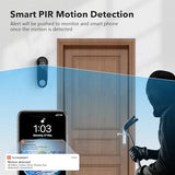 Wireless Smart Video Doorbell Intercom System, WiFi 1080P Video Doorbell Camera with Monitor,