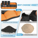 VBSD Adjustable Ankle Weights for Men Women, 10lb 1 Pair Leg Weight Straps, Weighted Ankle Weights Set, 1-5 lbs Each Ankle, 1 Pair 2-10 lbs, Orange